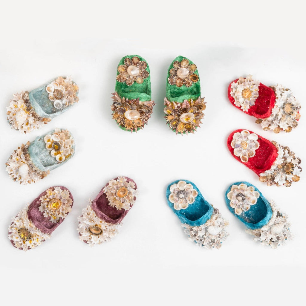 Marilyn Russell Shellwork Slippers
