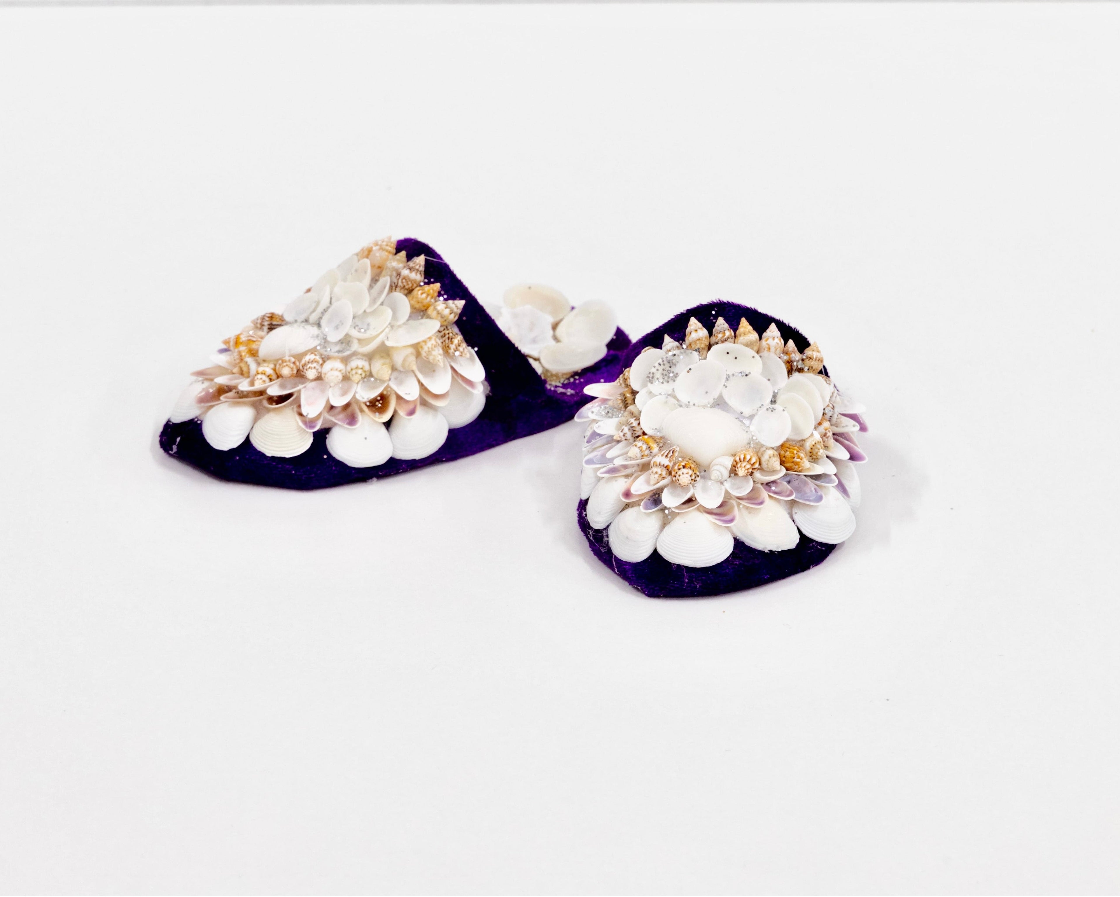 Marilyn Russell Shellwork Slippers