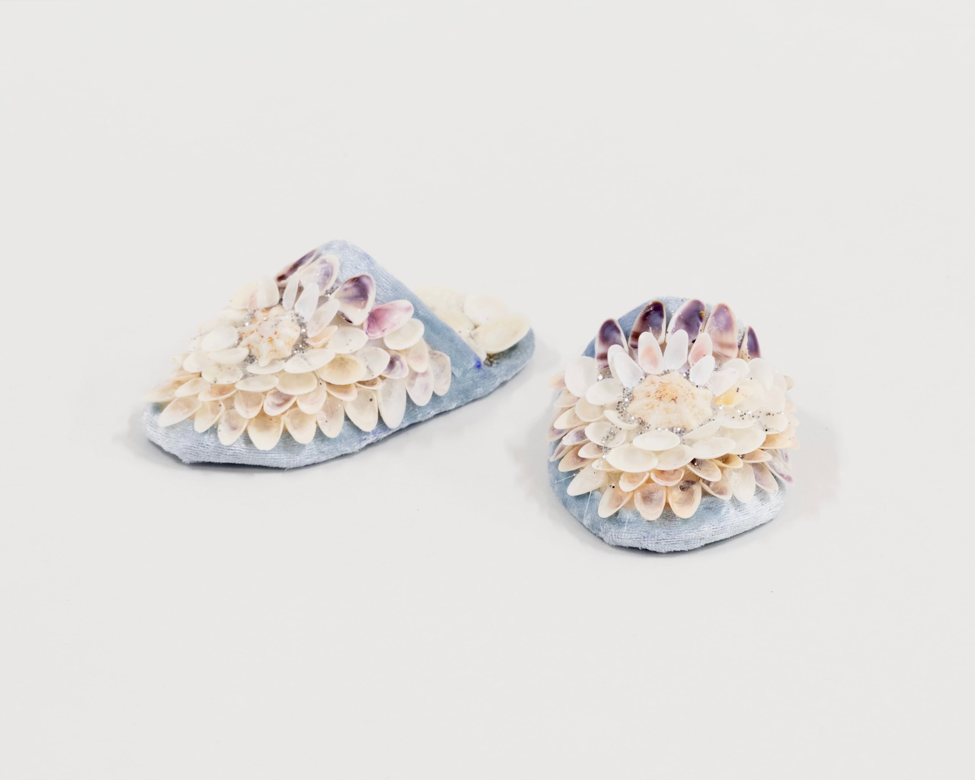 Marilyn Russell Shellwork Slippers