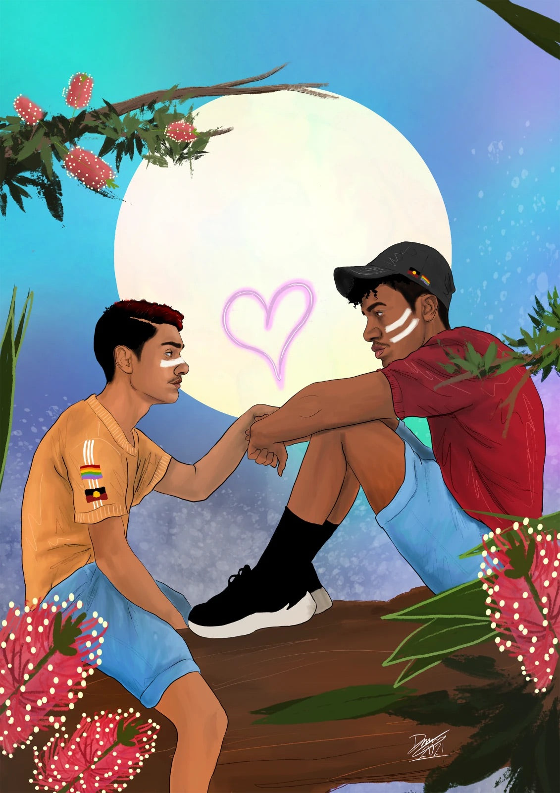 Dylan Mooney: Queer, Blak, & Here series A3 poster