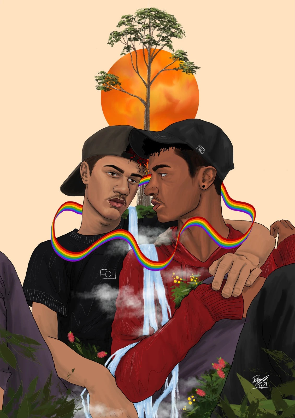 Dylan Mooney: Queer, Blak, & Here series A3 poster