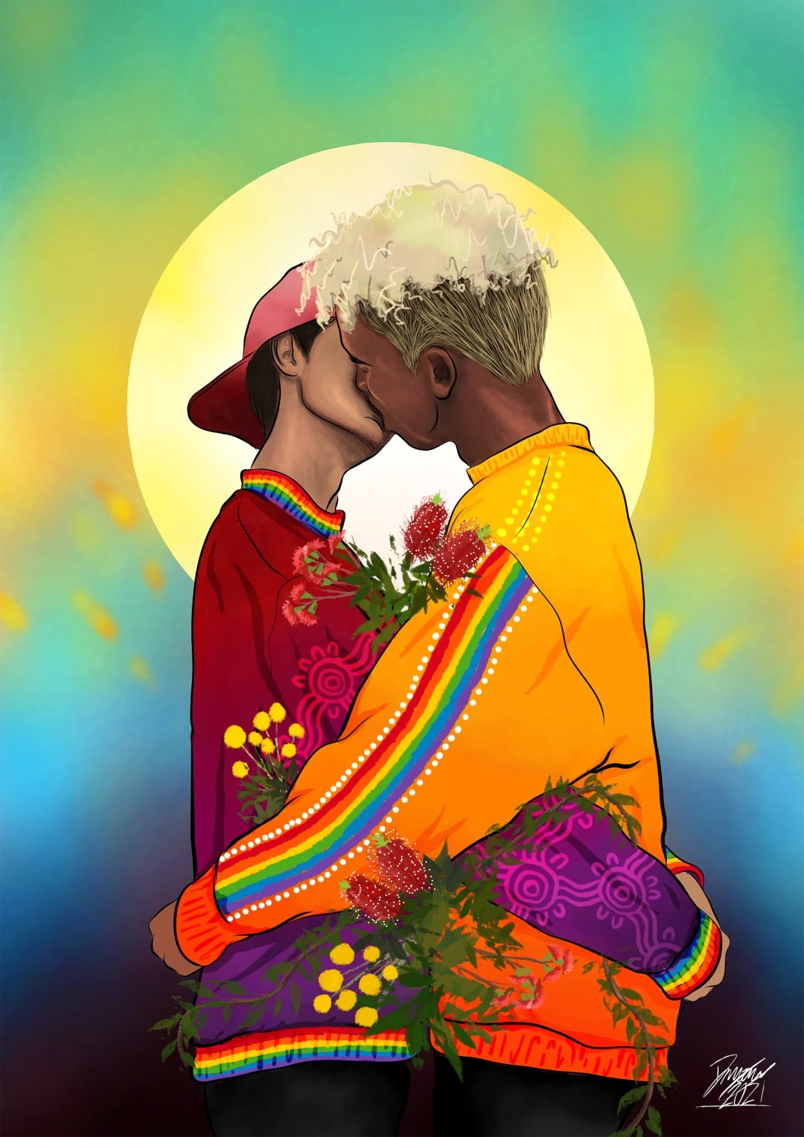 Dylan Mooney: Queer, Blak, & Here series A3 poster