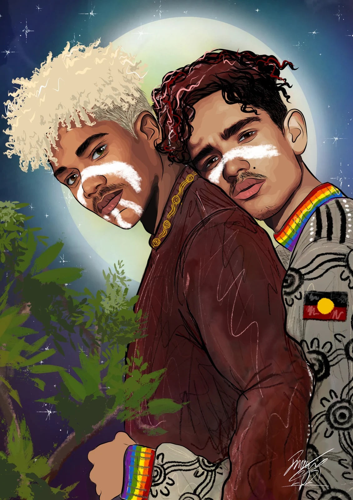 Dylan Mooney: Queer, Blak, & Here series A3 poster