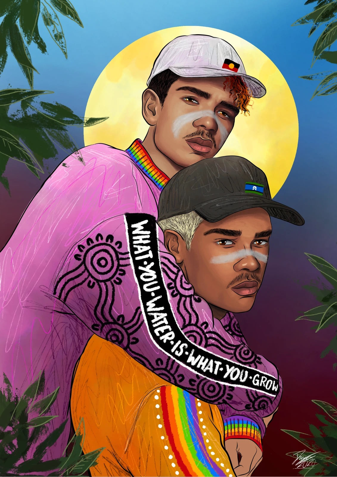 Dylan Mooney: Queer, Blak, & Here series A3 poster